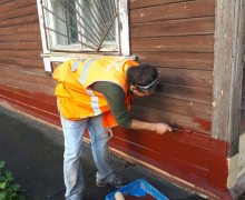 Окраска фасада после ремонта по адресу Фарфоровский пост д. 74 (1).jpg