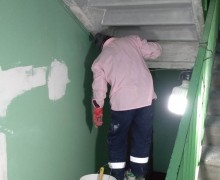 Косметический ремонт лестничной клетки #2 по адресу ул. Бухарестская д. 66 к. 3 (2).jpg