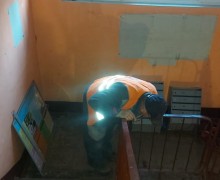 Подготовка к косметическому ремонту лестничной клетки #7 по адресу ул. Белградская д. 46.jpg