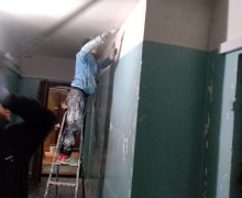 Косметический ремонт на лестничной клетке #3 по адресу ул.Малая Карпатская, д.23.jpeg