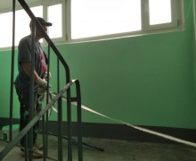 Косметический ремонт на лестничной клетке #5 по адресу ул. Бухарестская, д.67, кор.1...jpeg