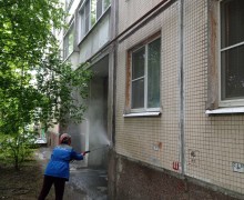 Мытье фасада по адресу ул.Бухарестская,  д.66, кор.1...jpeg
