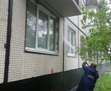 Мытье фасада по адресу ул.Турку, д.28, кор.3.jpeg