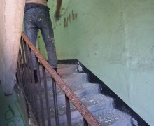 Косметический ремонт на лестничной клетке #1 по адресу ул. Бухарестская, д.122.jpeg