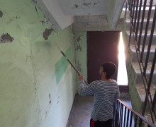 Косметический ремонт на лестничной клетке #1 по адресу ул. Бухарестская, д.122..jpeg