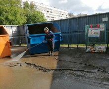 Мытье контейнерной площадки по адресу ул. Бухарестская д.66, кор.1.. .jpeg