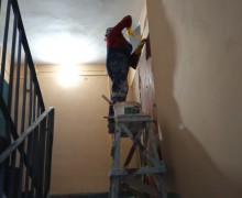 Косметический ремонт на лестничной клетке #6 по адресу ул. Пражская, д. 13...jpeg