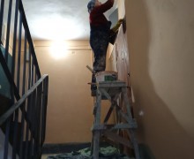 Косметический ремонт на лестничной клетке #6 по адресу ул. Пражская, д. 13..jpeg