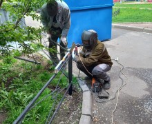 Установка газонных ограждений по адресу ул. Малая Бухарестская, д.9.jpeg