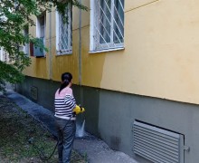 Мытье фасада по адресу ул. Белы Куна, д.22, кор.4.jpeg