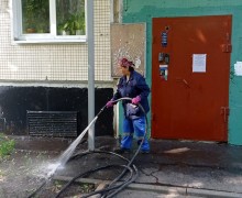 Мытье фасада по адресу ул. Бухарестская, д.66 кор.2..jpeg
